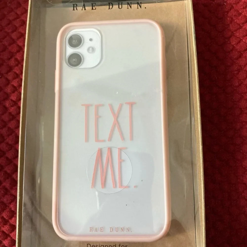 RAE DUNN TEXT ME Soft Touch Case  Phone Protector. 11 / XR